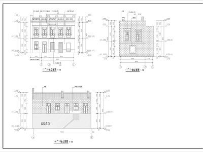 建筑外立面造型线脚详图 施工图 建筑通用节点