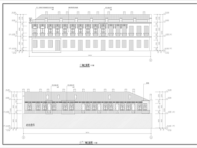 建筑外立面造型线脚详图 施工图 建筑通用节点