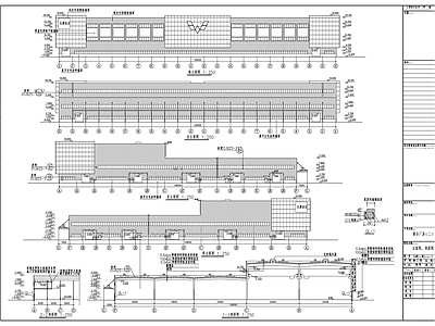 青岛某汽车零部件厂房建筑钢结构 施工图