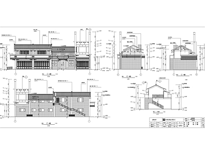 仿古商业建筑 施工图