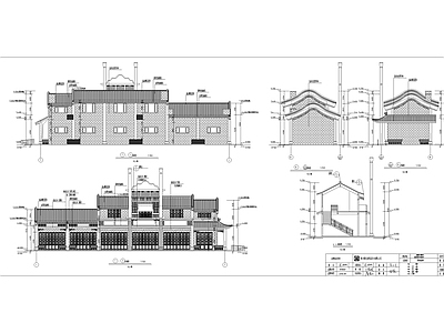 仿古商业建筑 施工图