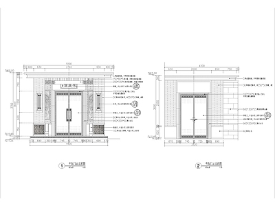 别墅单院门详图 施工图 通用节点