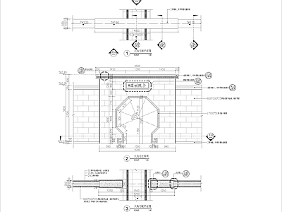 别墅入口大门 施工图 通用节点