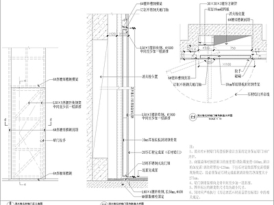 各类消火栓装饰门及管道井装饰门节点 施工图 通用节点