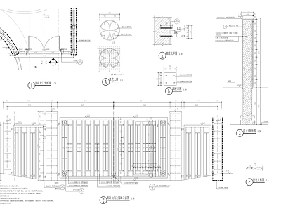 消防铁艺大门详图 施工图 通用节点