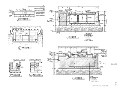 新中式镜面水景 施工图