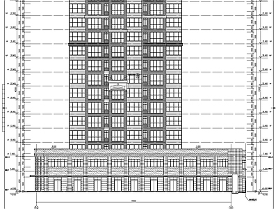 4500平14层商业综合体建筑 施工图