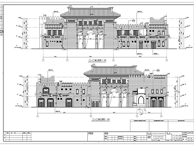 仿古商业建筑 施工图