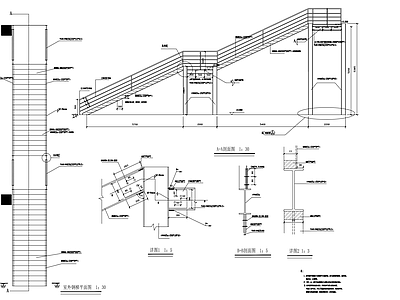 钢结构楼梯 施工图
