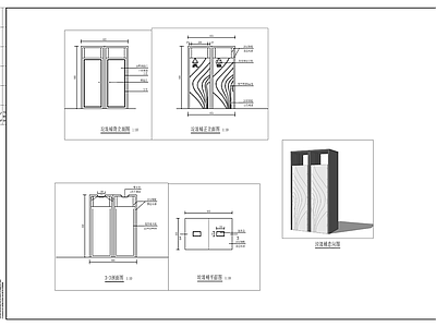 景观垃圾桶详图 施工图