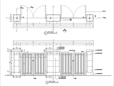 别墅小院门 施工图 通用节点