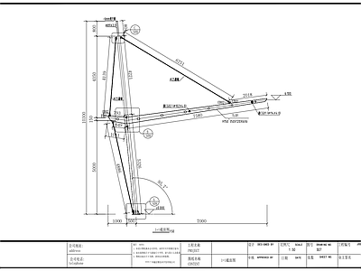 钢结构机动车棚 施工图