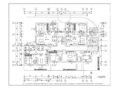 备勤公寓房室内装修 施工图