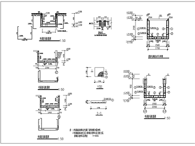 电梯基坑及排水井节点构造  施工图