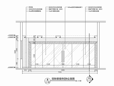 不锈钢门套玻璃门详图 施工图 通用节点