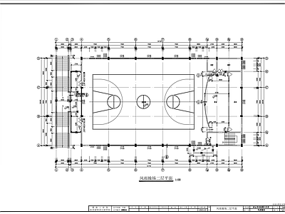 2层体育馆建筑 施工图