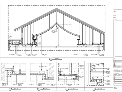 弧形吊顶节点 施工图