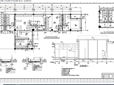 3层框架结构体育馆建筑 施工图