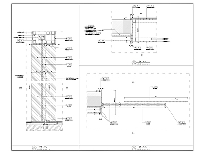 玻璃门吊轨移门大样 施工图 通用节点