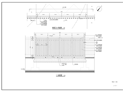 铁艺门 施工图 通用节点