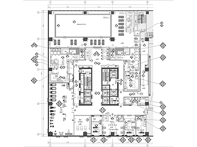 廊坊酒店美容美发健身空间全套 施工图