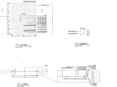 别墅洋房庭院小院门详图 施工图 通用节点