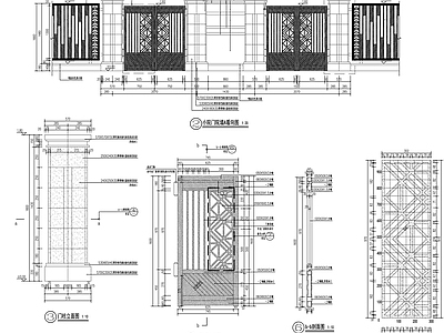 庭院小院门详图 施工图 通用节点