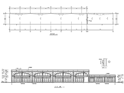 二层临街商店商业街建筑 施工图