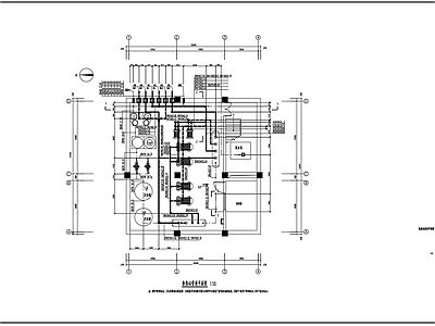 换热站工艺图设备布置 施工图 建筑暖通