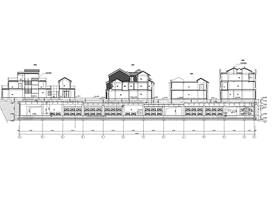 中式仿古商业街建筑 施工图