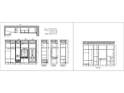 步入式衣帽间 施工图