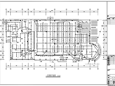 学校食堂与风雨球场全套水电 施工图 建筑电气