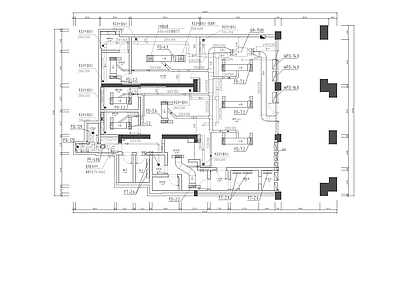 银行暖通 施工图 建筑暖通