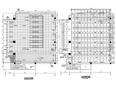 现代会议室室内工装 施工图