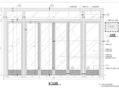 金属玻璃门节点 施工图 通用节点