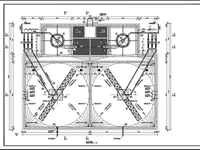 某造纸厂高效沉淀池给排水 施工图