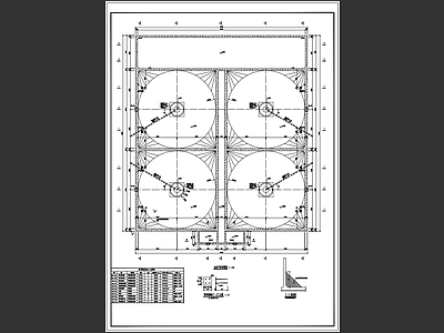 某造纸厂厌氧沉淀池结构 施工图