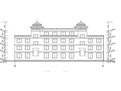 中式养老院建筑 施工图 疗养院