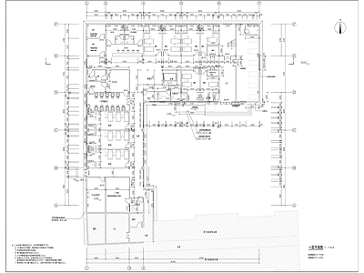 现代多层乡镇医院体检中心建筑 施工图