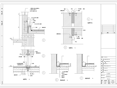 抗震缝 施工图 建筑通用节点