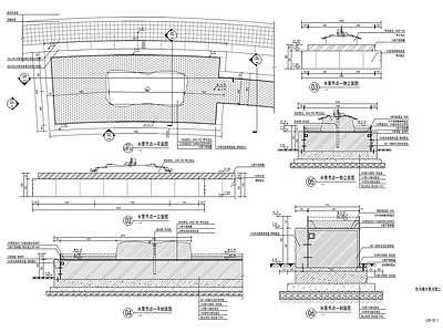 新中式跌水水景 施工图