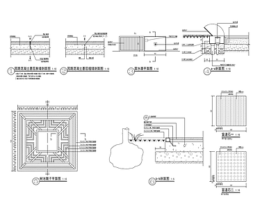 新亚洲风小区景观铺装小品通用详图 施工图