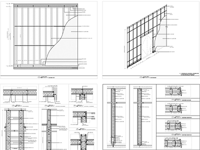 轻钢龙骨隔墙大样 施工图