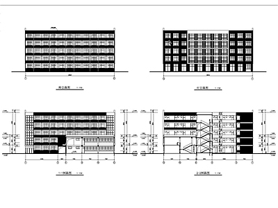 学校食堂建筑 施工图