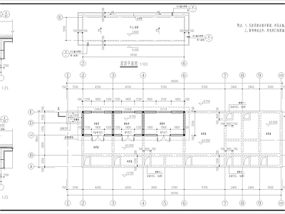 县城中医院污水处理站建筑 施工图