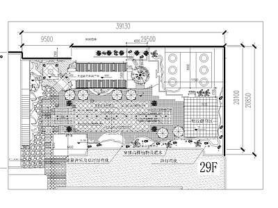 公寓屋顶花园全套 施工图