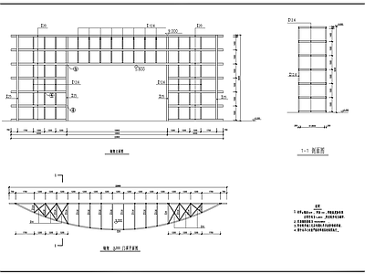 钢架大门详图 施工图