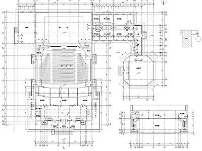 影剧院电影院剧场建筑 施工图