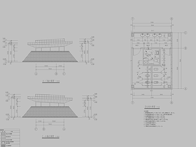 公交枢纽站建筑   施工图