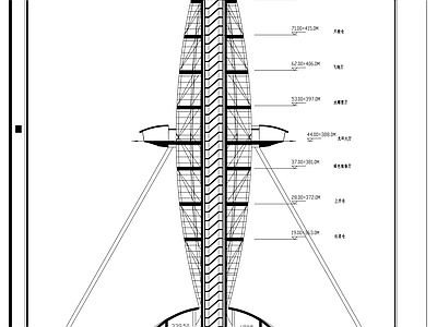 观光塔建筑 施工图